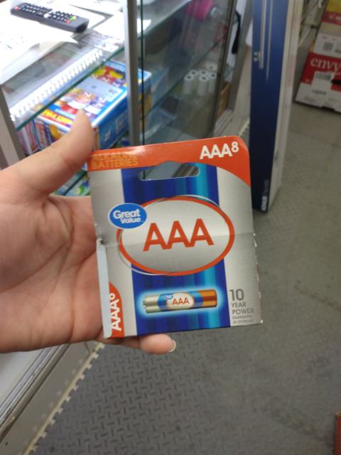Great Value AAA alkaline batteries, 8-pack