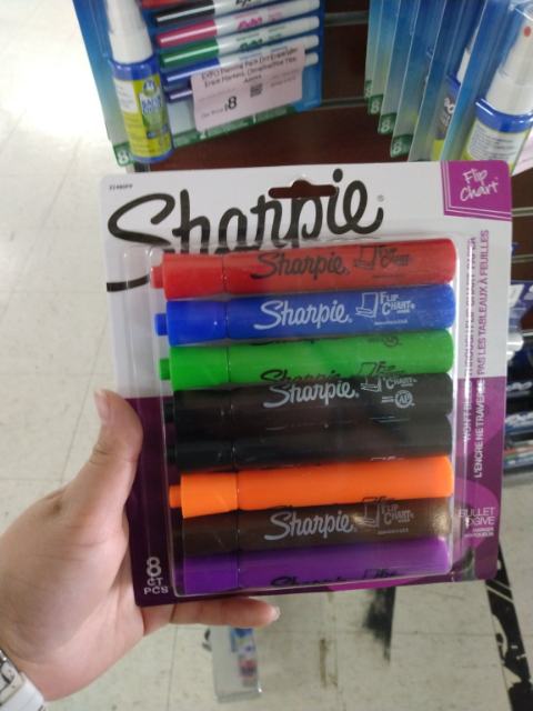 Sharpie Flip Chart Bullet Tip Markers, 8 colored markers
