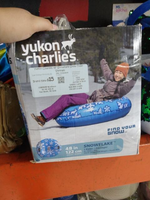 Yukon Charlies 48" Snowflake Snow Tube