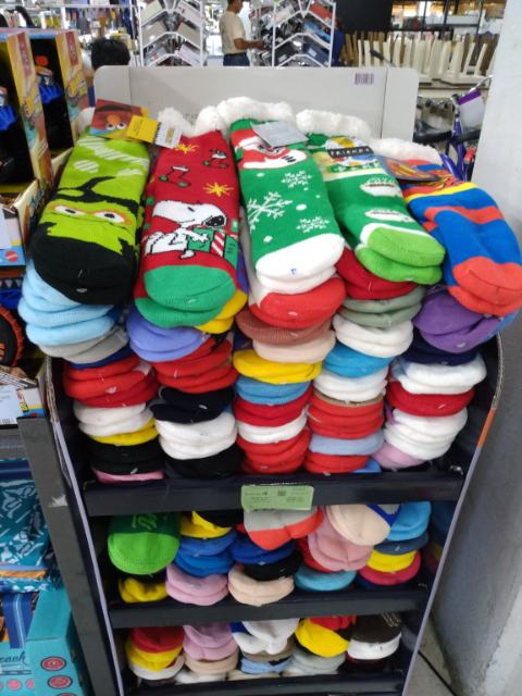Mixed Holiday Sherpa Socks (with display)