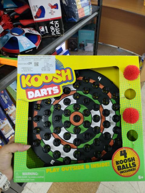 Koosh Dartboard Toy Multi-Sports Set, 5pc Interactive Indoor Game for Kids