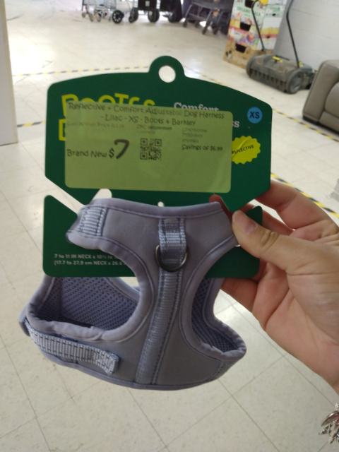 Boots & Barkley Reflective + Comfort Adjustable Dog Harness, Lilac, XS