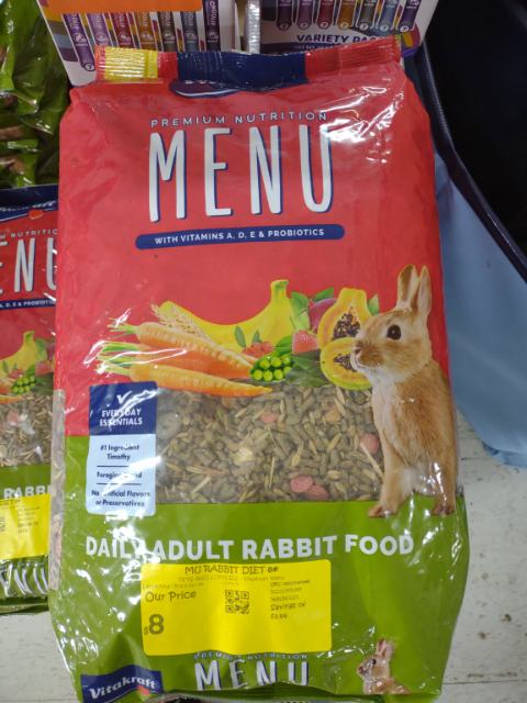 Vitakraft Menu Daily Adult Rabbit Food