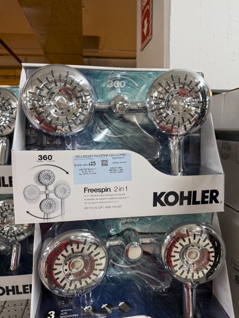 Kohler Bellrose Freespin 2-in-1 Multifunction Shower Combo Kit
