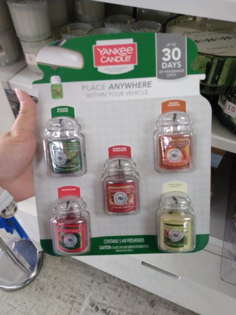 Yankee Candle Car Jar Air Fresheners, 5-Pack