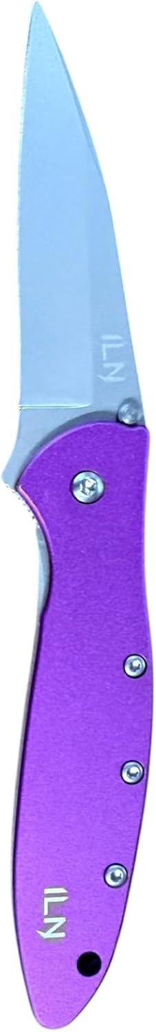 iLikeNew ILN EDC Spring-Assisted Folding Pocket Knife – Purple — photo 1