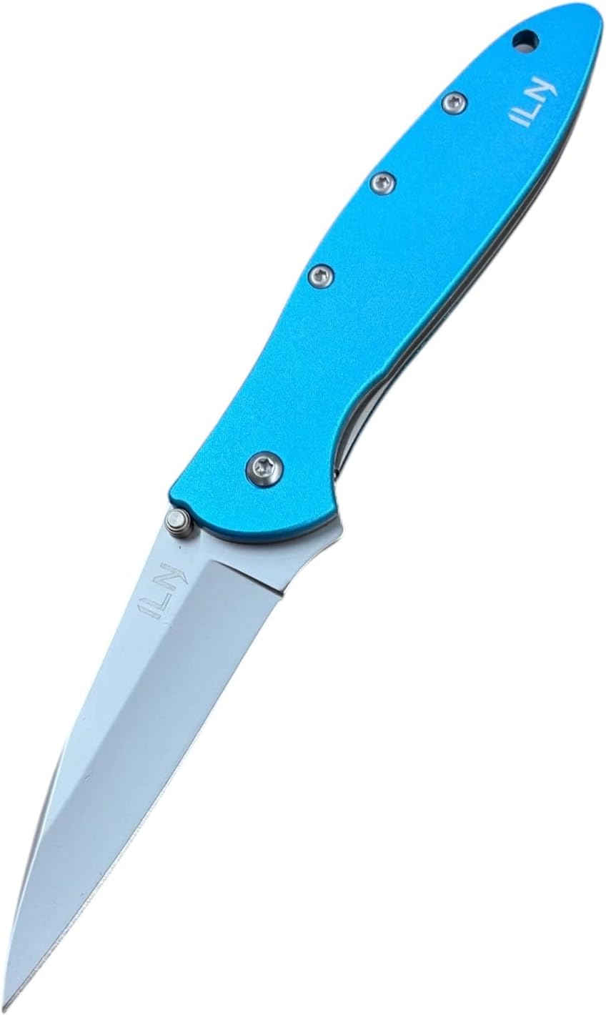 iLikeNew ILN EDC Spring-Assisted Folding Pocket Knife – Blue — photo 1