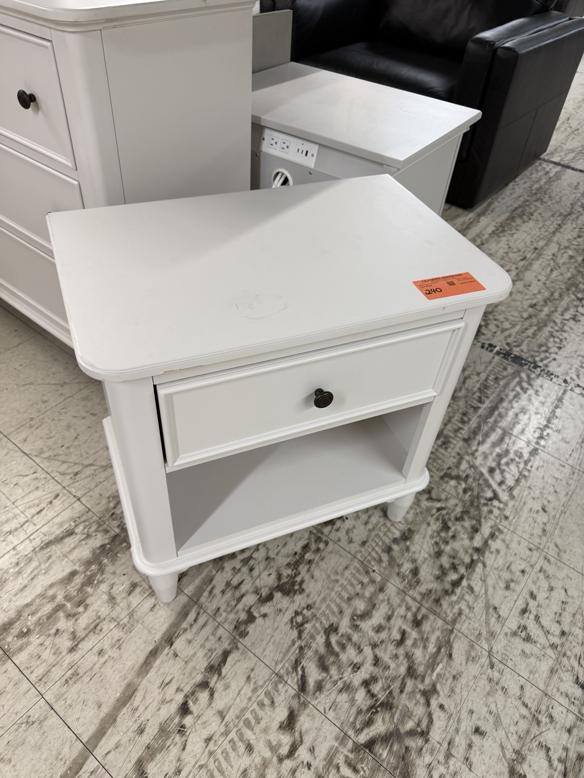 Lila White Nightstand
