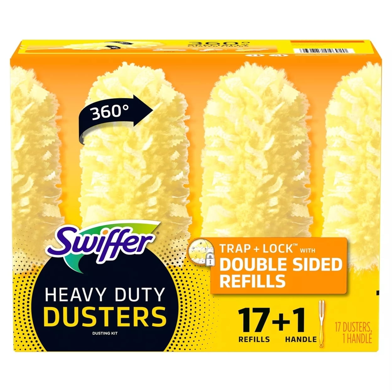 Swiffer Duster Heavy Duty Starter Kit – Handle & Refills, 17 Count